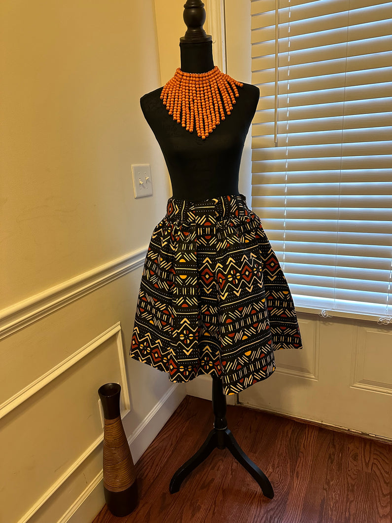 African Print Short Skirt 2