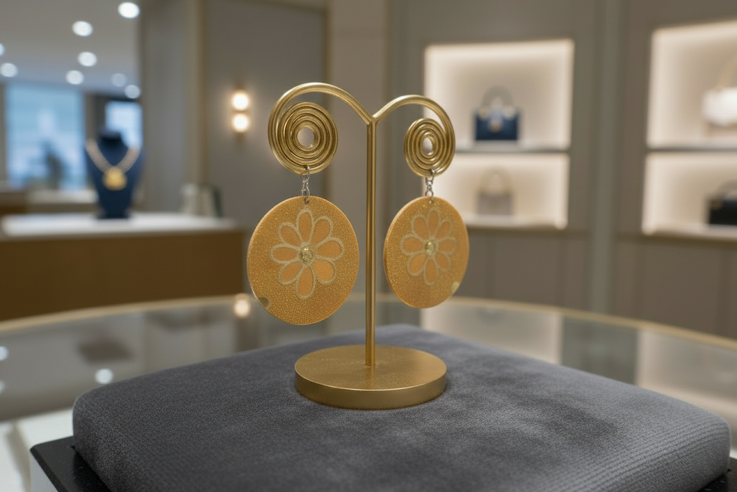 Imara Bloom Disc Earrings