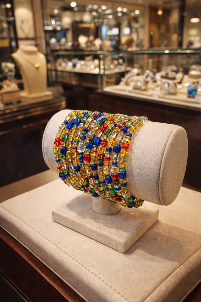 Unity Spectrum Beaded Wrap Bracelet