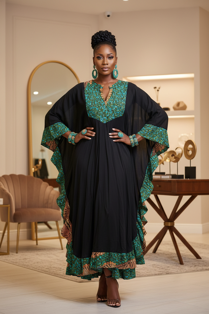 Amani Emerald Royal Kaftan