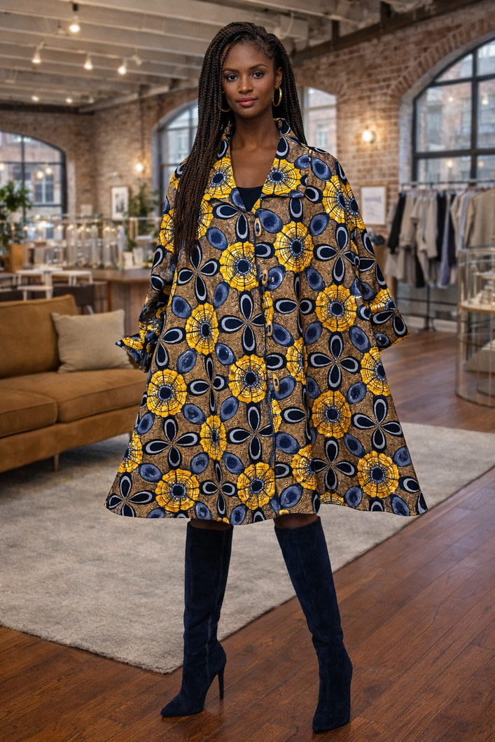 The Kijani Bloom Swing Jacket