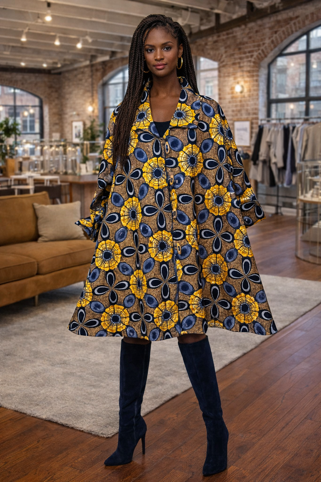 The Kijani Bloom Swing Jacket