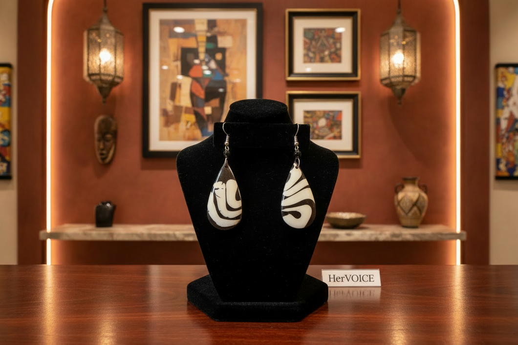 Swirl Grace Teardrop Earrings