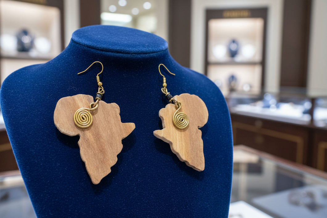 Rooted Radiance Africa Earrings