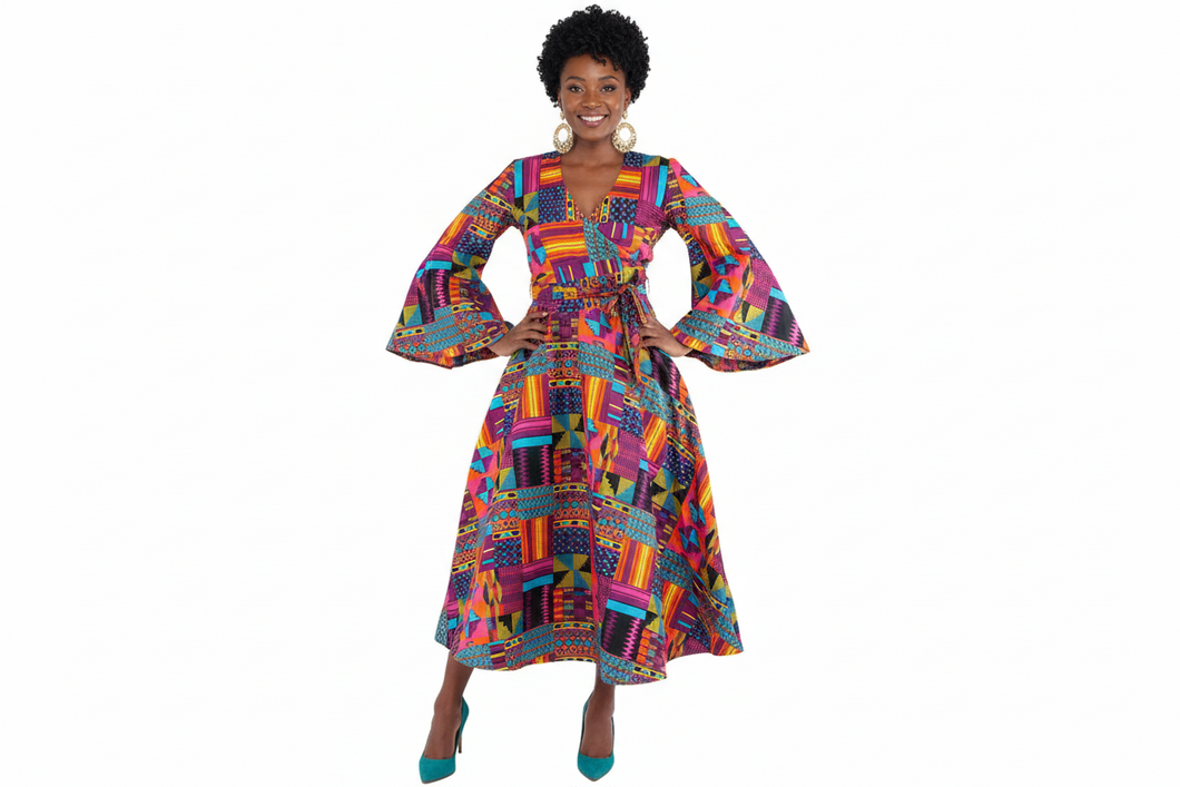 Amani Heritage Wrap Dress