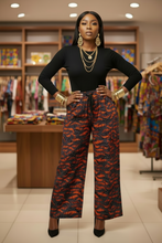 Sunset Wave Ankara Cargo Pants