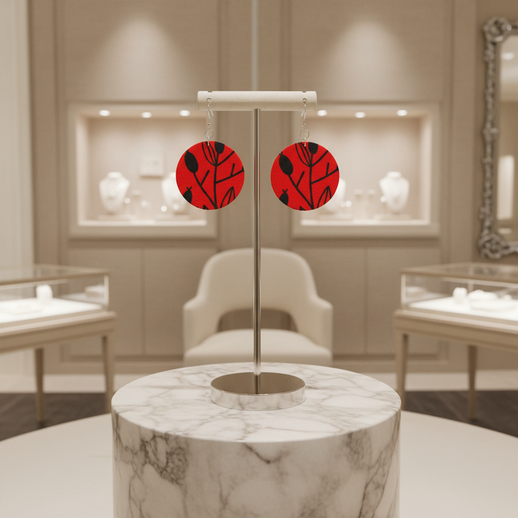 Zuri Ember Disc Earrings