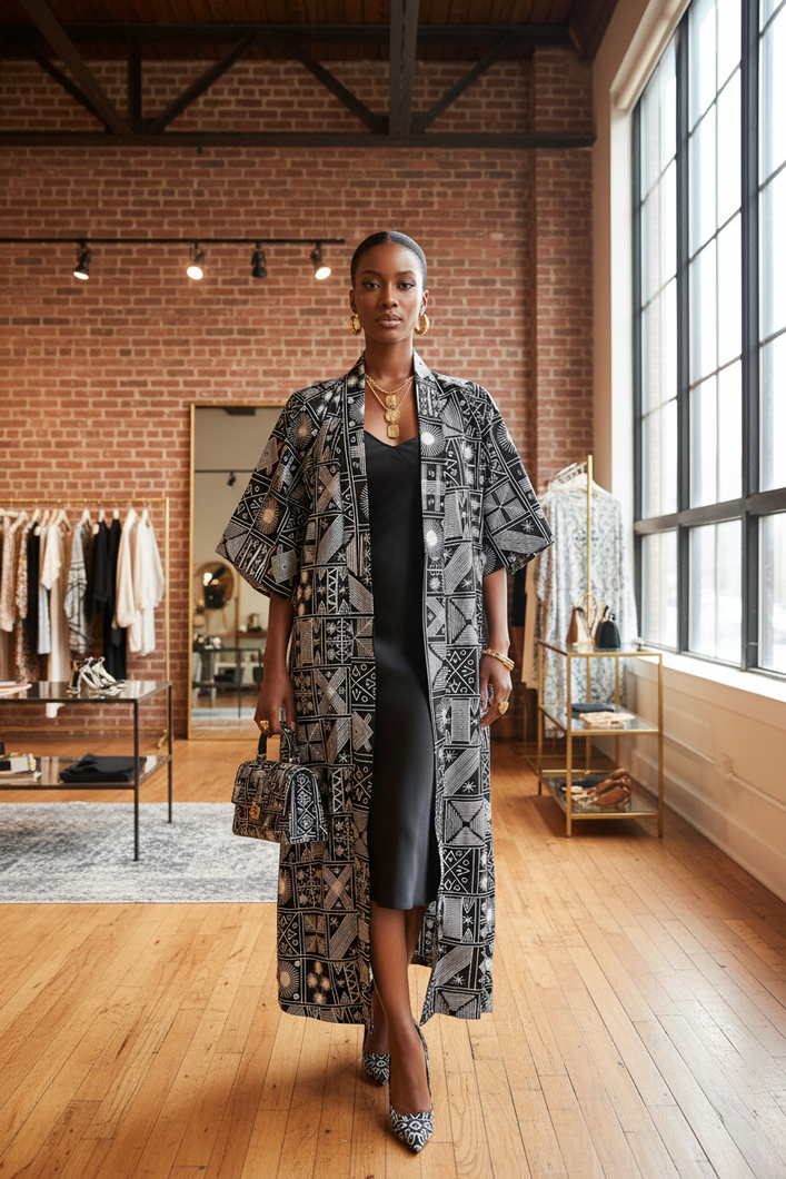 Makeda Noir Heritage Duster