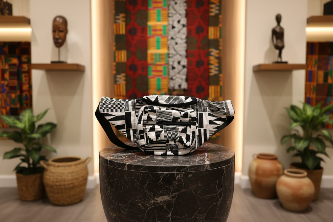 The Adinkra Noir Waist Bag