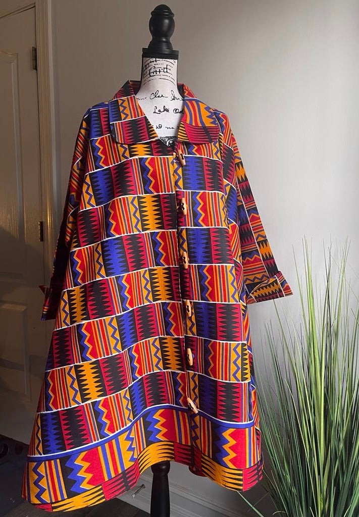 Kente African Print Top/Blouse/Dress