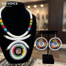 The Umoja Mduara Set – Circle of Unity Medallion Necklace & Earrings