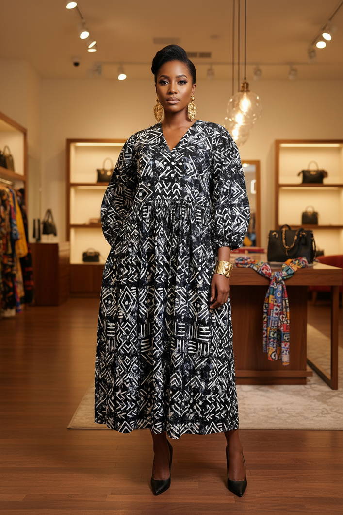Imani Heritage Maxi Dress