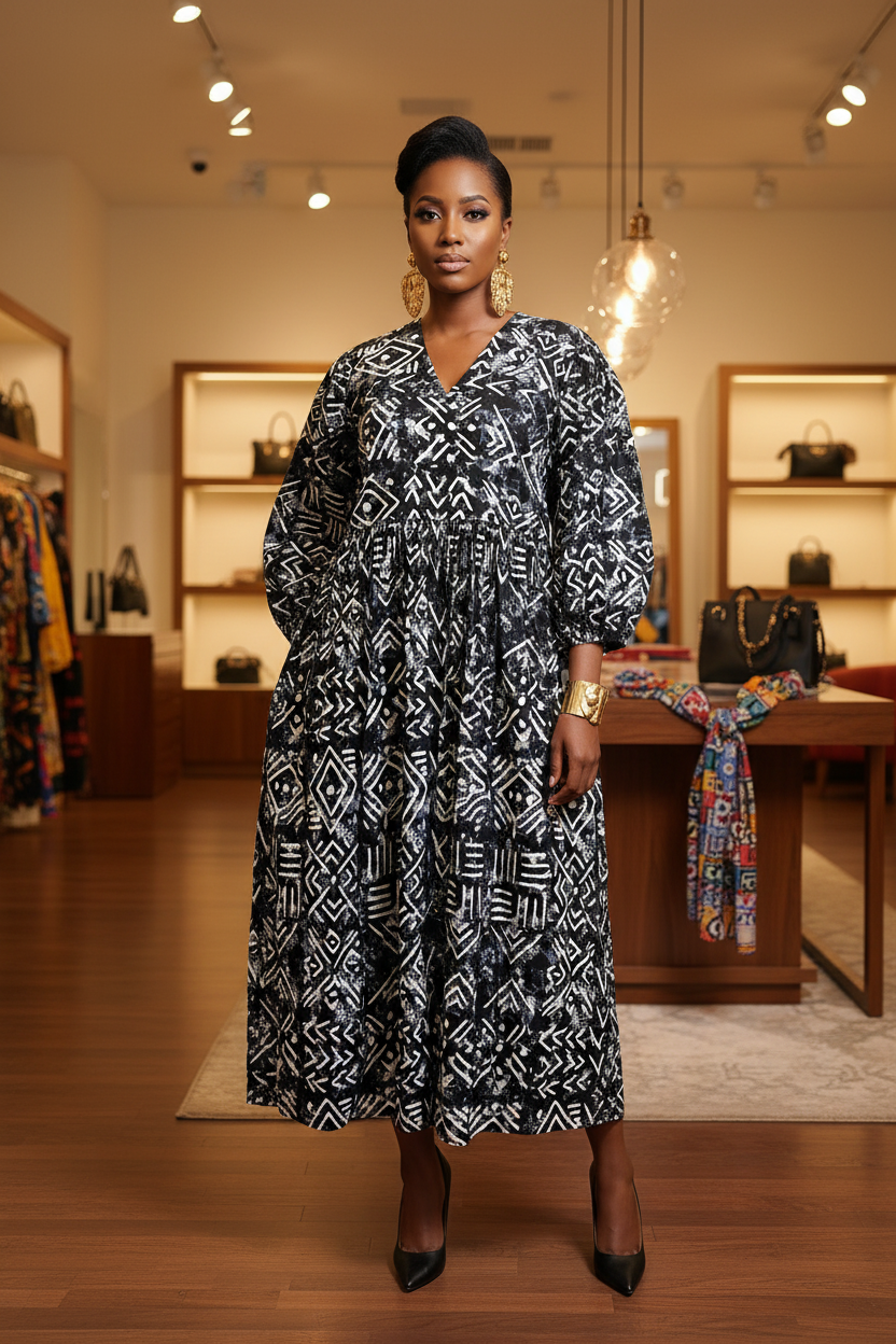 Imani Heritage Maxi Dress