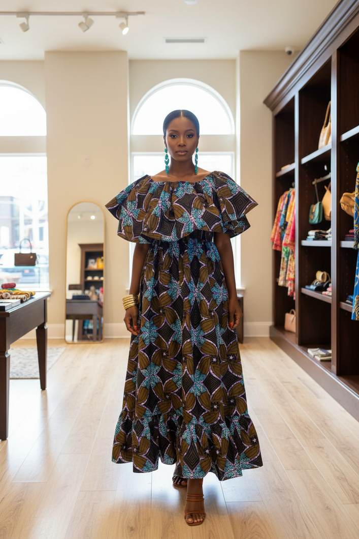 The Amara Ruffle Maxi