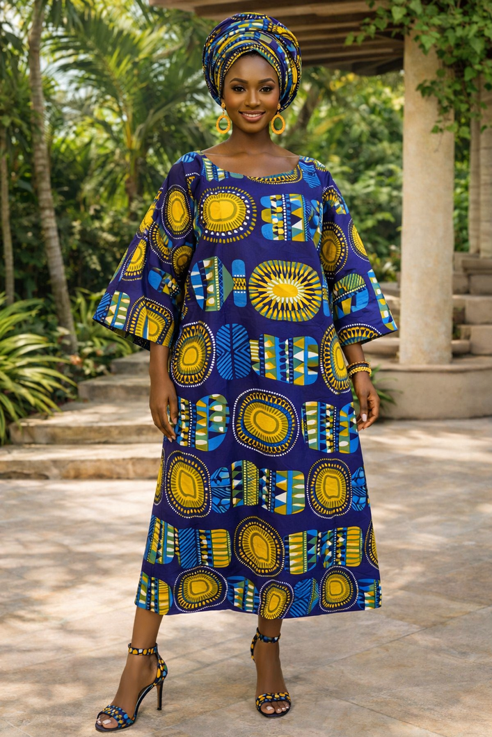 The Amara Ankara Gown