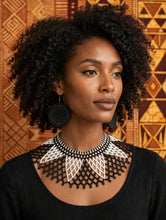 HerVOICE - Monochrome Majesty Zulu Beaded Collar Set