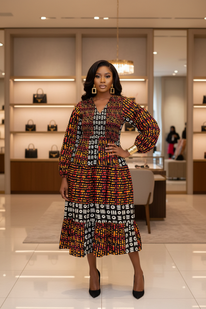 Makeda Ember Majesty Dress