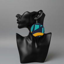 Ayo Sunrise Ankara Circle Earrings