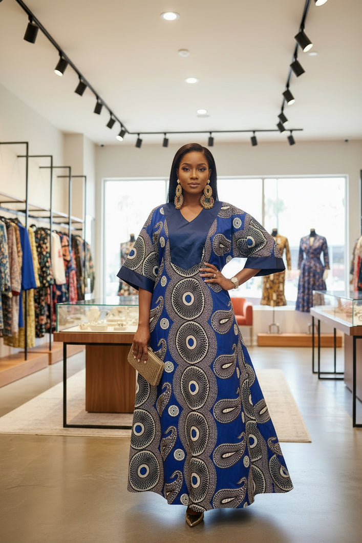 Makeda Sapphire Heritage Kaftan