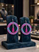 The MALIA Circle Tassel Hoops
