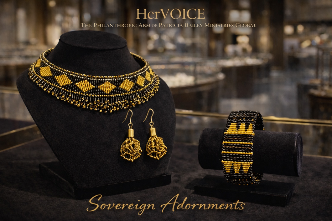 Sovereign Majesty Beaded Jewelry Set