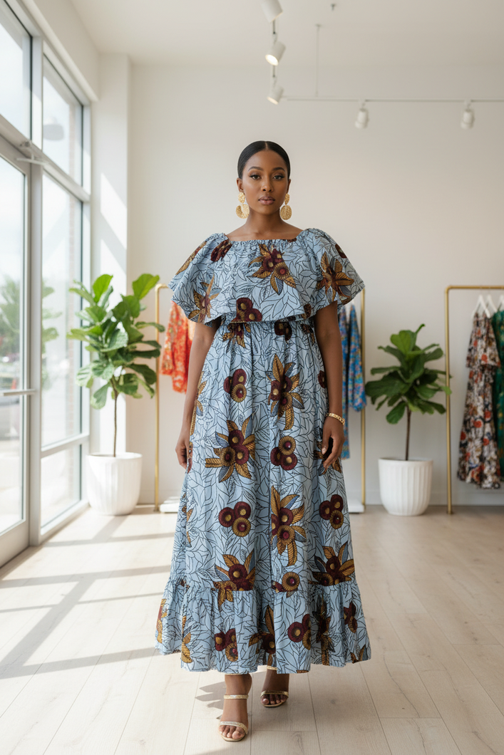 The Serene Flora Maxi Dress
