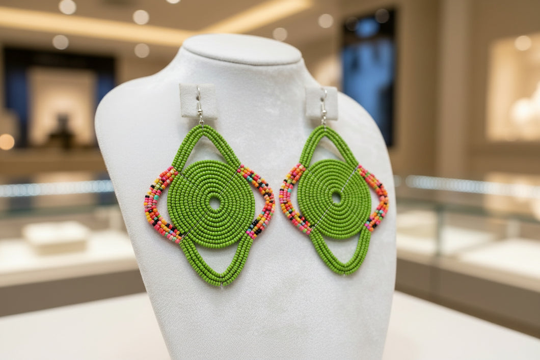 The Nuru Spiral Drop Earrings