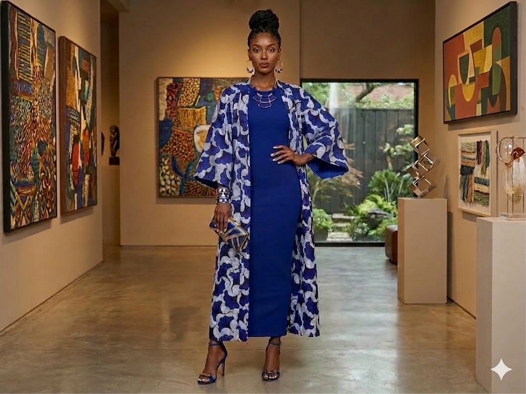 Indigo Muse Art-Print Duster