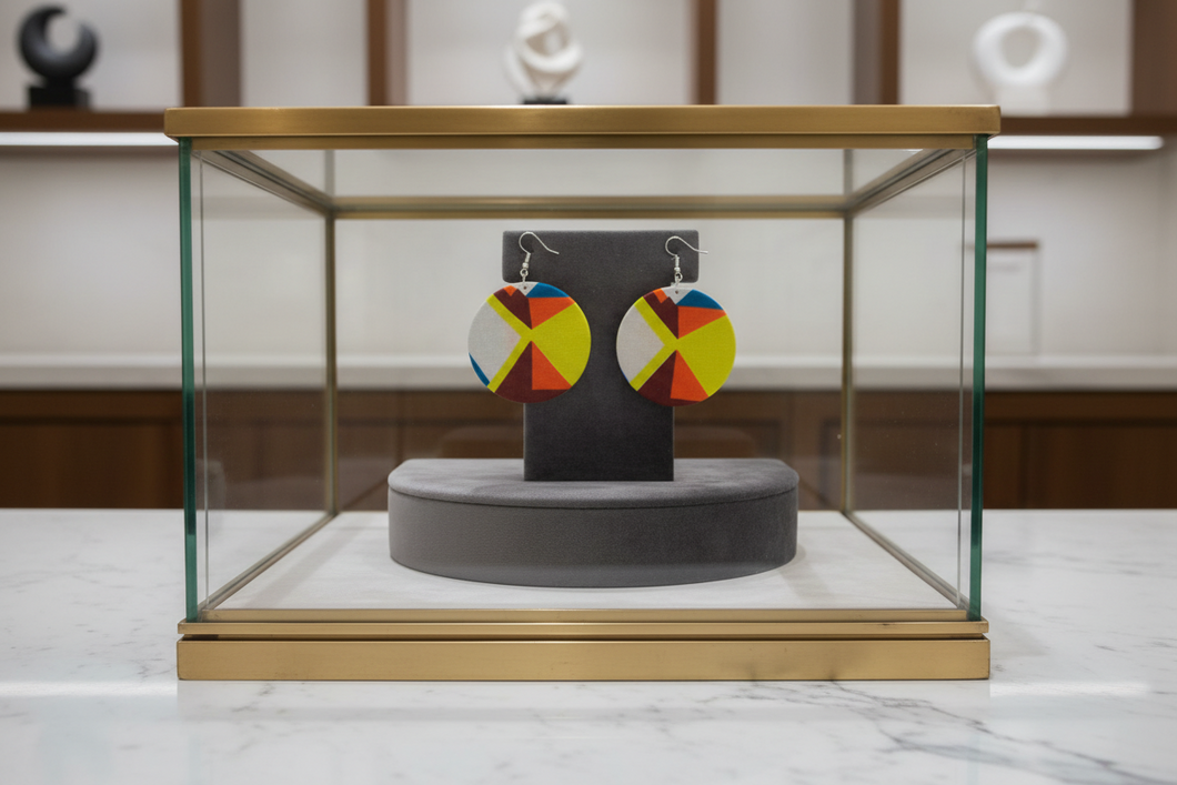 Kaleidoscope Unity Circle Earrings