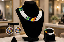 The Amani Safi Set – Pure Peace 3-Piece Choker, Bangle & Earrings