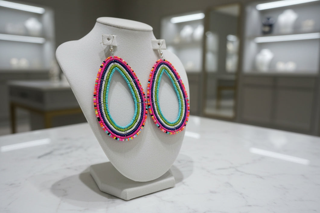 The Ayana Rainbow Teardrop Earrings
