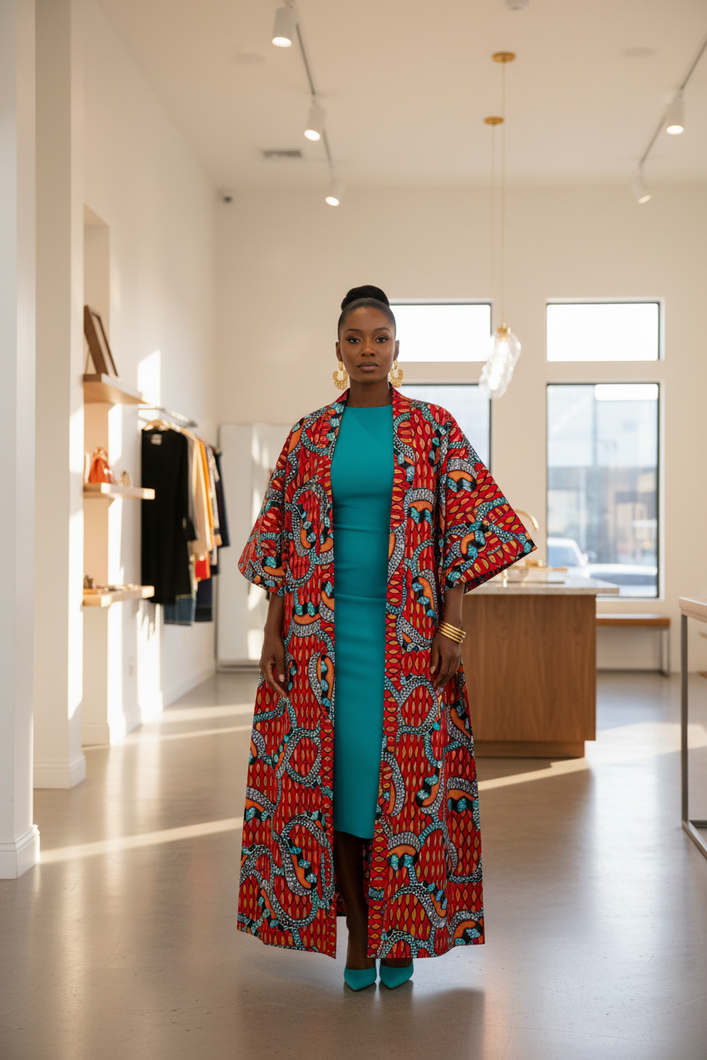 Zola Ankara Kimono Duster