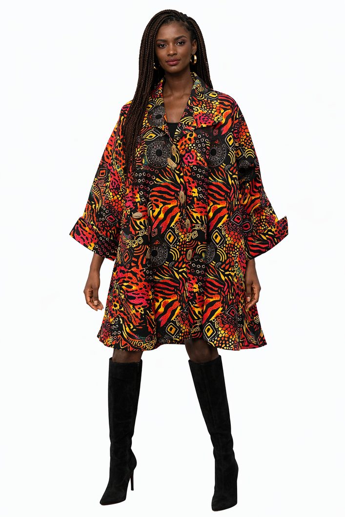 The Afia Ember Coatdress
