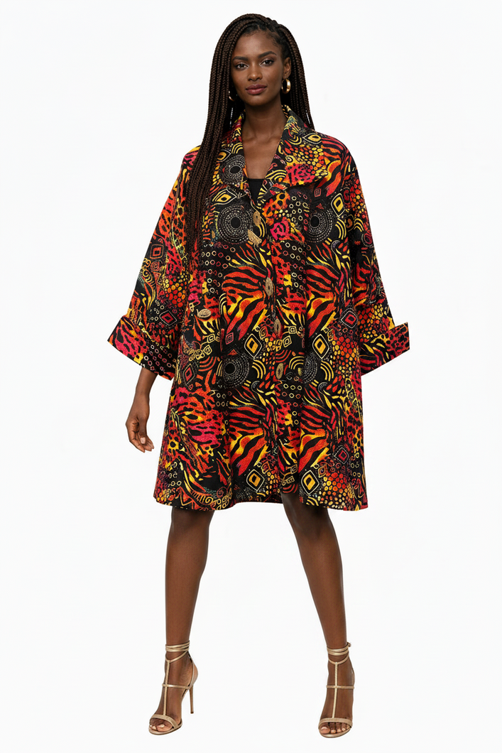 The Afia Ember Coatdress