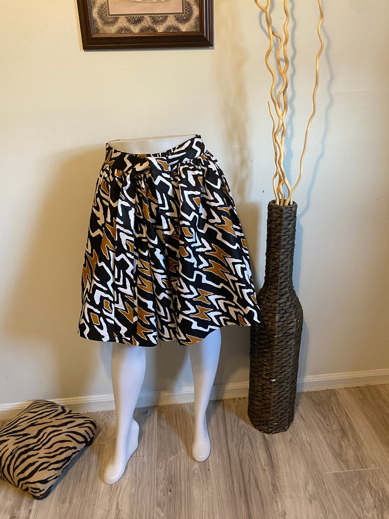 African Print Short Skirt