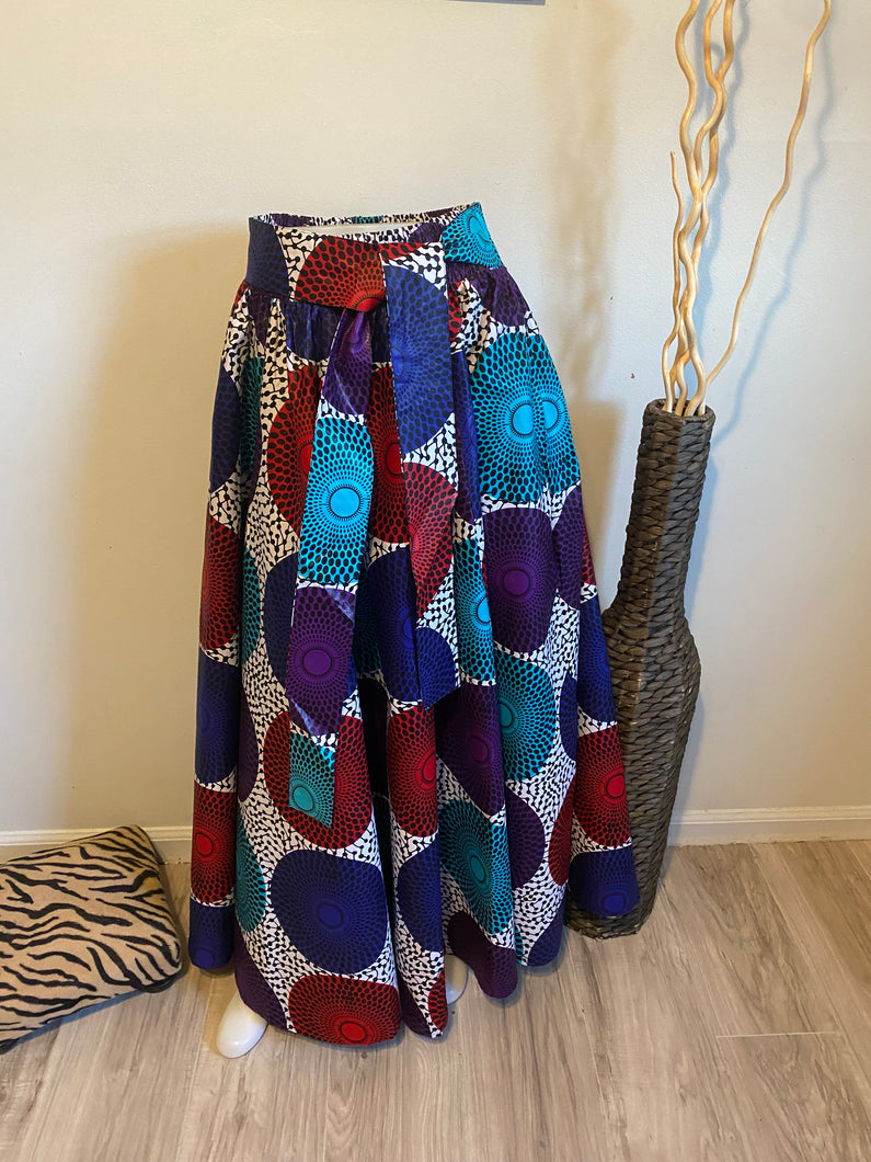 African Print Maxi Skirt