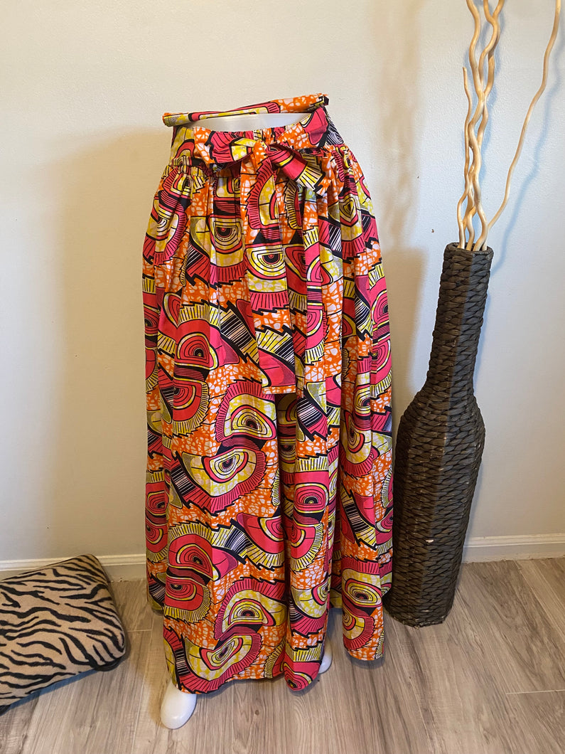 African Print Maxi Skirt