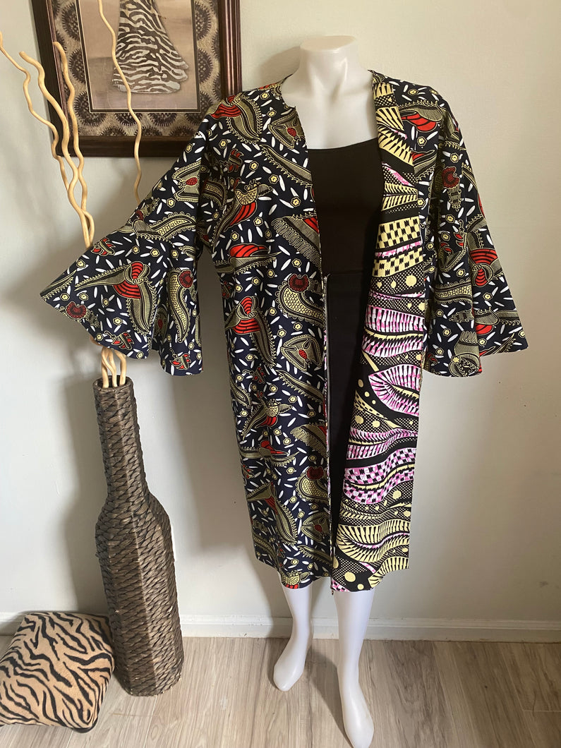 African Print Reversible Jacket