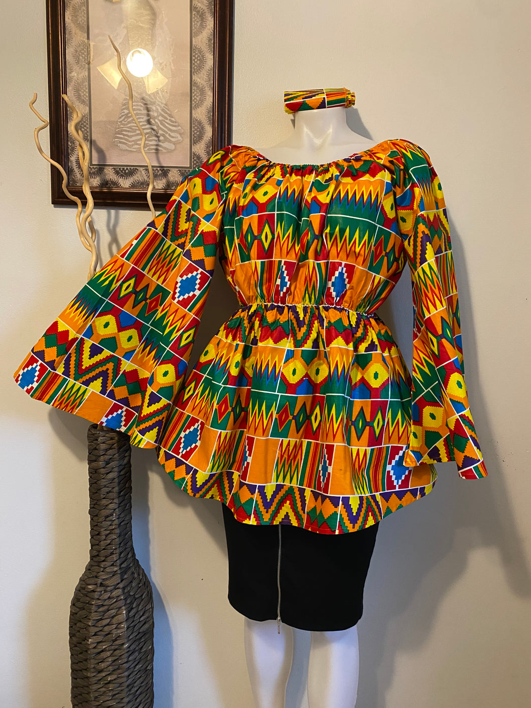 Kente African Print Top