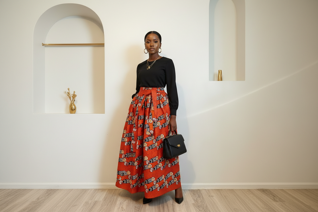 Zahara Ember Majesty Maxi Skirt