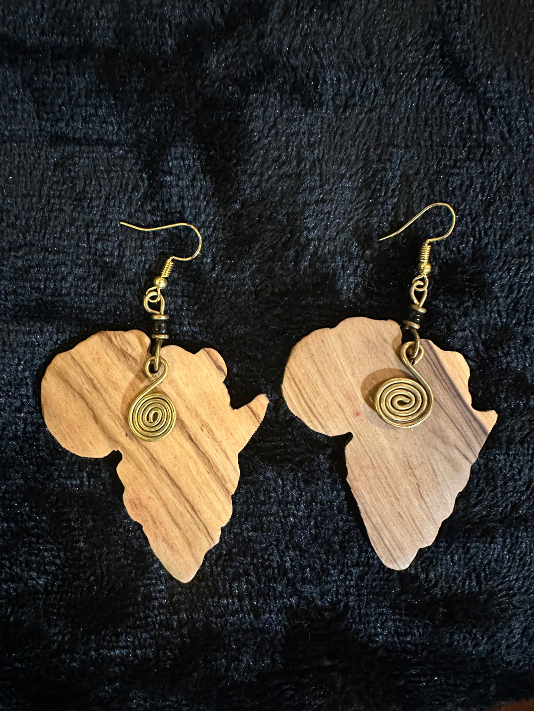 African Wood Earrings