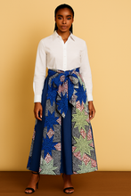 African Print and Denim Maxi Skirt 2