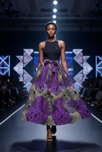 African model wearing Maxi Skirt on runway
